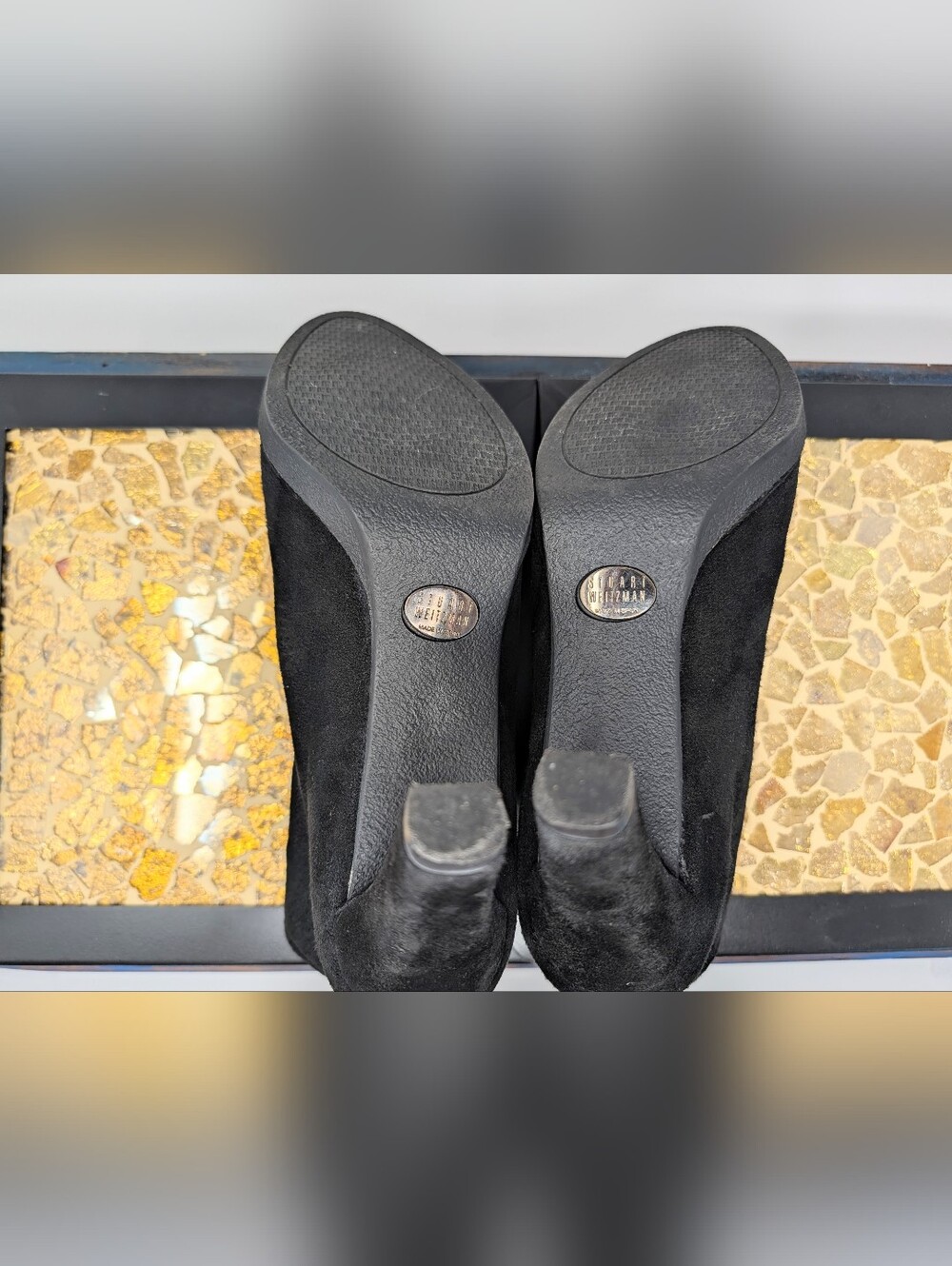 Stuart Weitzman Black Suede Ankle Booties - Picture 8 of 8